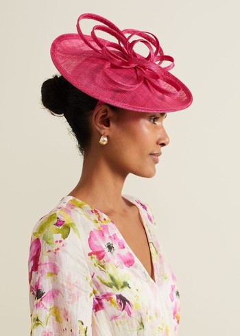 Phase Eight Pink Triple Twist Disc Fascinator Hats Pink USA | 7493506-MA